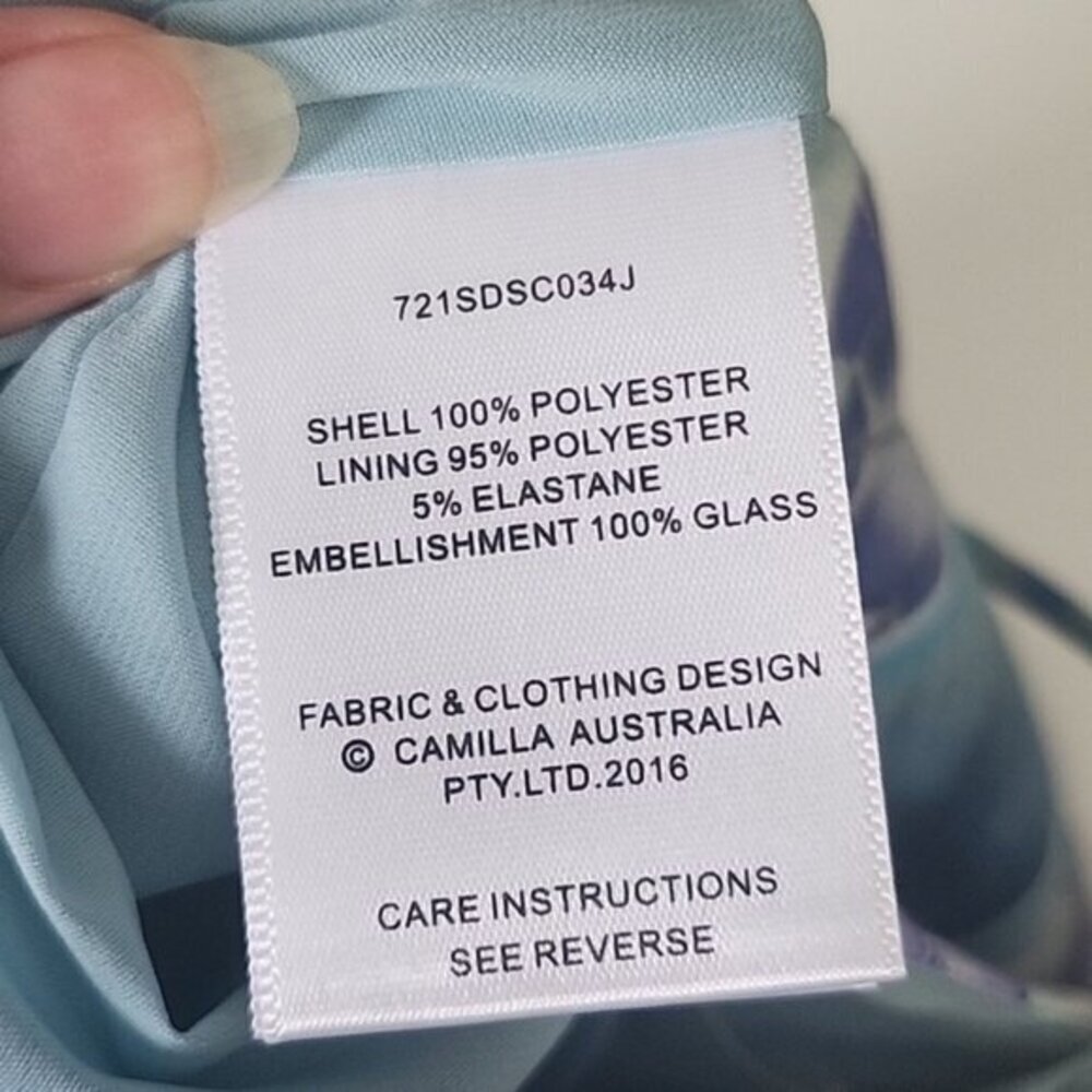 CAMILLA The Blue Market V Neck Fitted Dress Size XS b49 - Picture 15 of 16